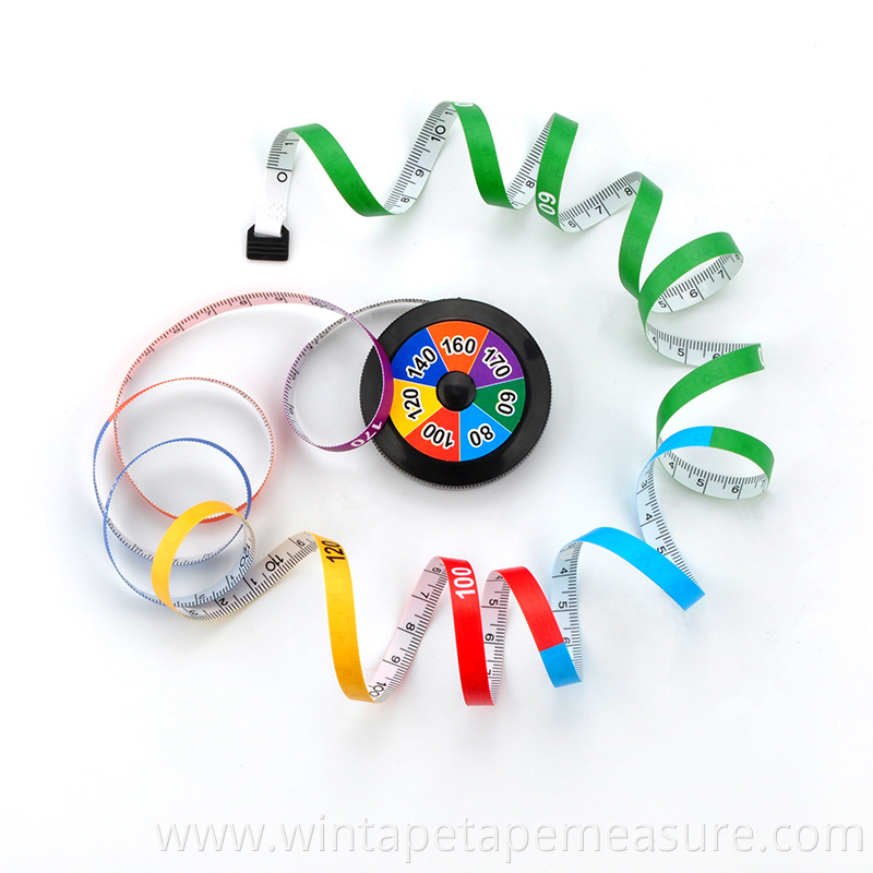 High quality customized colorful promotional Convenient retractable tape measure custom design soft measuring tape